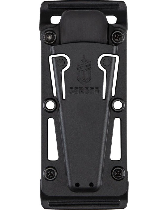 Gerber Ghostrike Fixed Blade 420HC stainless steel black finish polmer handle grip black plastic holster Gerber Ghostrike Fixed Blade 420HC stainless steel black finish polmer handle grip black plastic holster