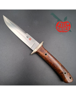AL MAR KNIVES SV-25 Shiva Fixed Blade - 25th Anniversary Limited Edition fixed blade full tang VG-10 steel quince wood handle