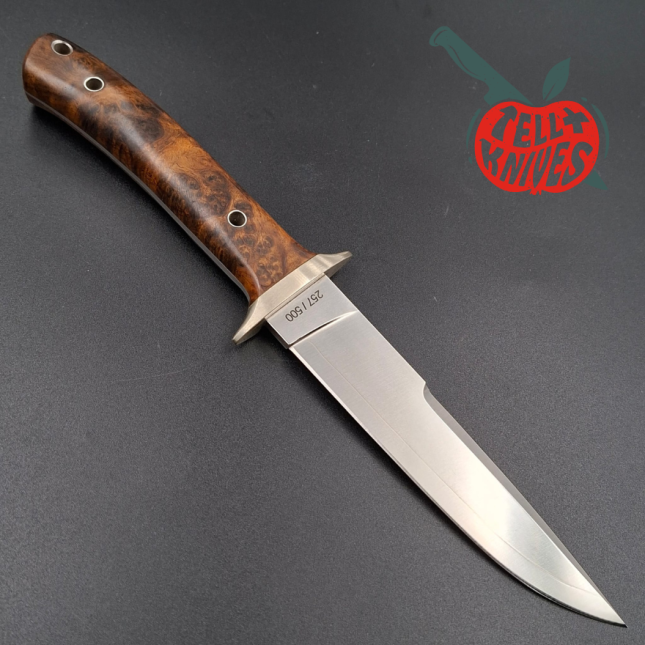 AL MAR KNIVES SV-25 Shiva Fixed Blade - 25th Anniversary Limited Edition fixed blade full tang VG-10 steel quince wood handle