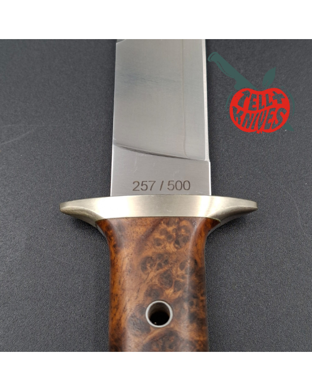 AL MAR KNIVES SV-25 Shiva Fixed Blade - 25th Anniversary Limited Edition fixed blade full tang VG-10 steel quince wood handle AL MAR KNIVES SV-25 Shiva Fixed Blade - 25th Anniversary Limited Edition fixed blade full tang VG-10 steel quince wood handle
