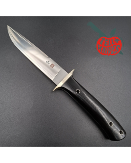 AL MAR KNIVES shiva fixed blade full tang VG-10 steel black micarta handle black leather sheath SEKI Japan