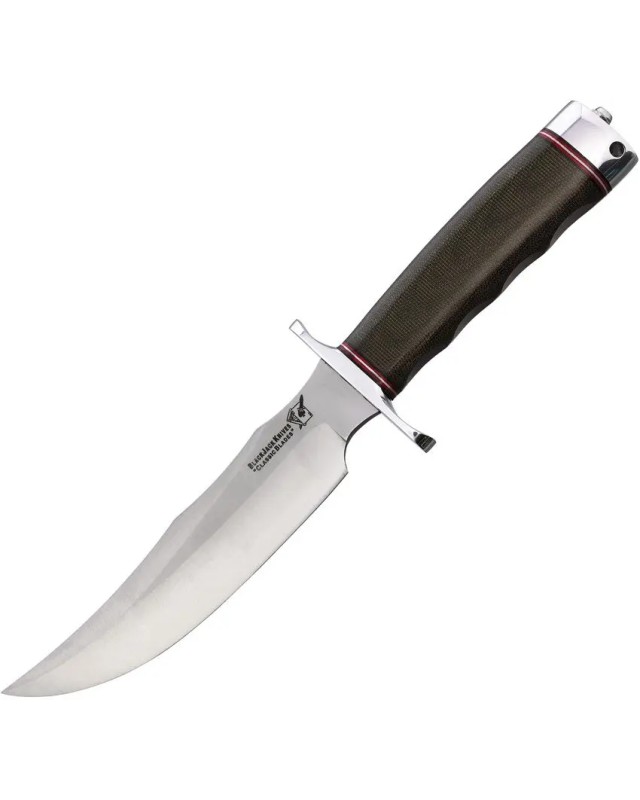 Blackjack Knives Model 4 Fixed Blade A2 tool steel green micarta handle brown leather sheath