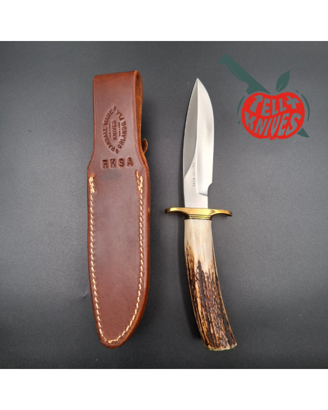 Randall Made Knives Model Combat Companion Limited Edition RKSA 1990 forged carbon steel blade stag handle butt plate