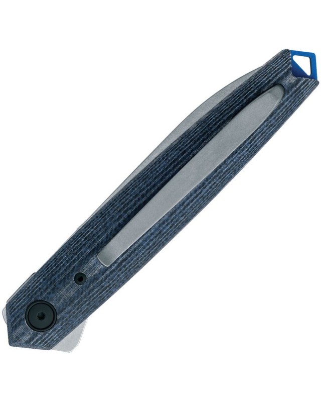 FOX Knives Pacifico stonewash finish MagnaCut steel dagger blade Linerlock Blue Denim Micarta handle Terzuola Design