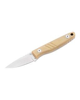 BÖKER PLUS Five Point Nine fixed blade 440C stainless steel stonewash finish micarta handle black kydex sheath