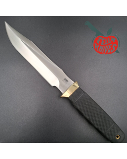 SOG Tech II SEKI JAPAN SK5 carbon steel blade satin finish brass guard Kraton handle Cordura sheath