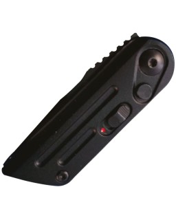 Bear & Son Auto Bold Action XIV 14C28N steel black blade black aluminium handle Switzerland Legal