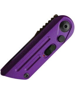 Bear & Son Auto Bold Action XIV 14C28N steel black blade purple aluminium handle Switzerland Legal