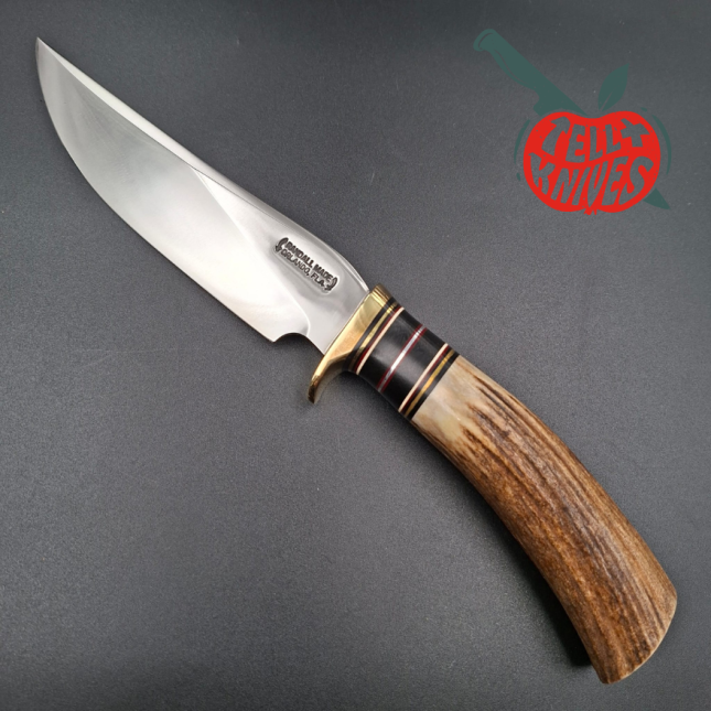 Randall Made Knives 1997 Model RKS3 Limited Edition 860pces forged carbon steel blade stag handle brown leather sheath