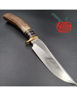 Randall Made Knives 1997 Model RKS3 Limited Edition 860pces forged carbon steel blade stag handle brown leather sheath