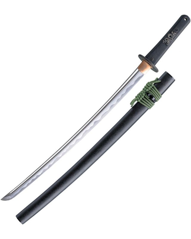 Dragon King Modern Wakizashi Bohi 1566 Carbon steel blade copper habaki and seppa silver dragon menuki