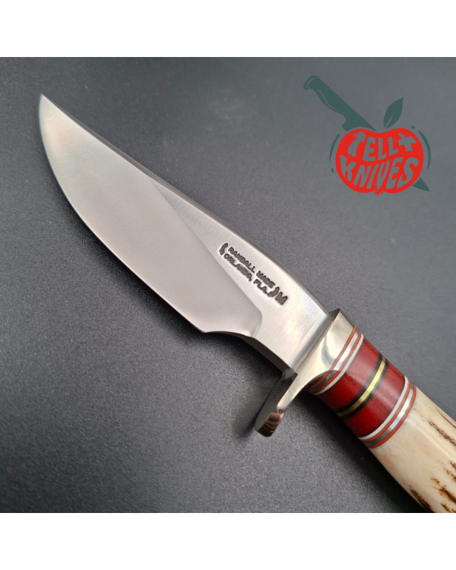 Randall Made Knives Model 27 Mini forged stainless steel stag handle nickel silver guard and butt plate