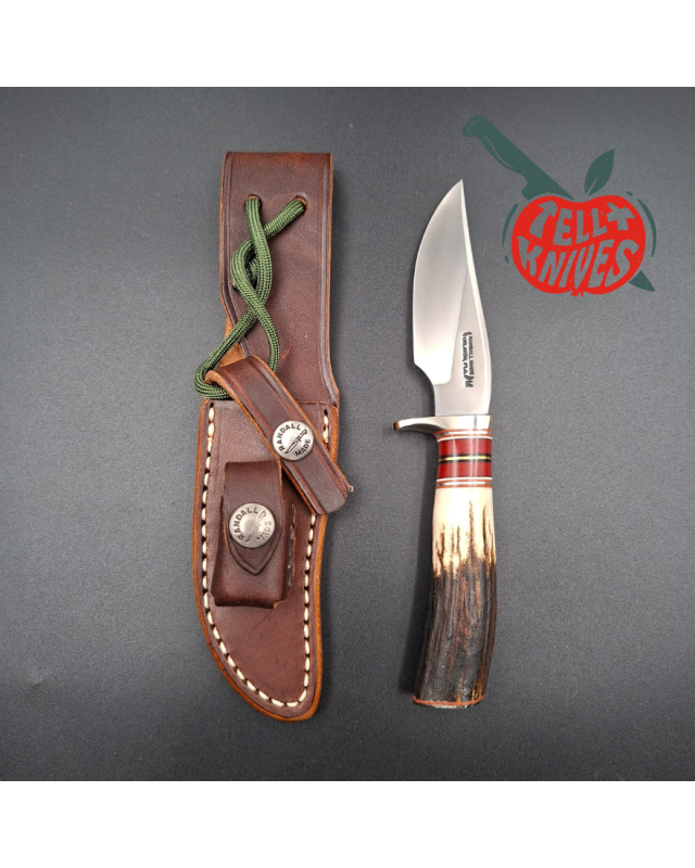 Randall Made Knives Model 27 Mini forged stainless steel stag handle nickel silver guard and butt plate