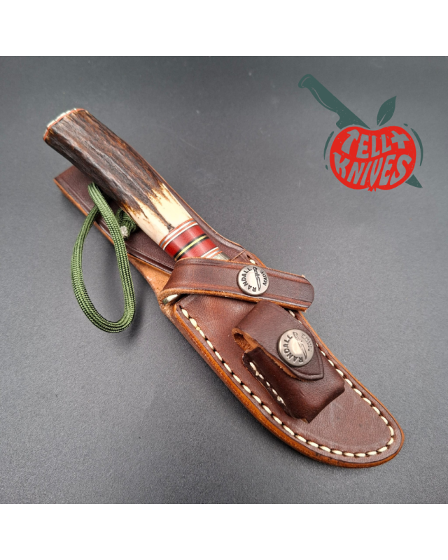 Randall Made Knives Model 27 Mini forged stainless steel stag handle nickel silver guard and butt plate