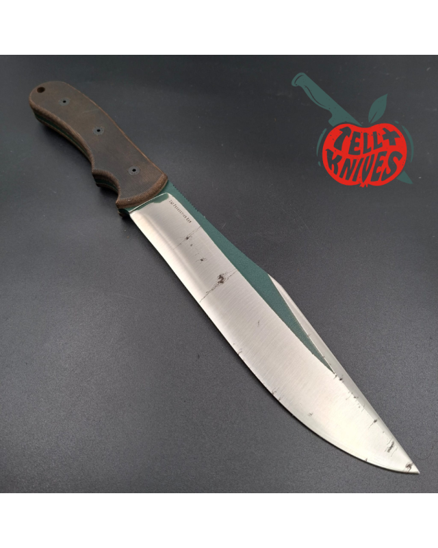 Blackjack Knives Tac Ops 8 1st Production Run 1095HC carbon steel full tang green micarta handle black kydex sheath