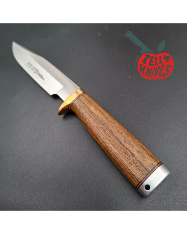 Hattori fixed blade 2018 Limited Edition 100pces Knife of the Year AUS-8 stainless steel brass guard and pommel bocote wood
