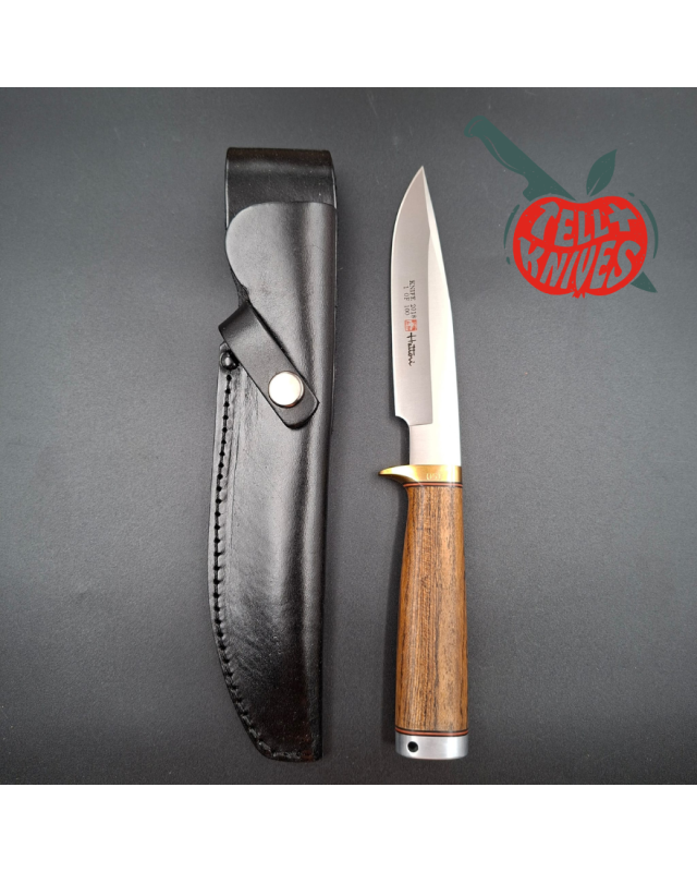 Hattori fixed blade 2018 Limited Edition 100pces Knife of the Year AUS-8 stainless steel brass guard and pommel bocote wood
