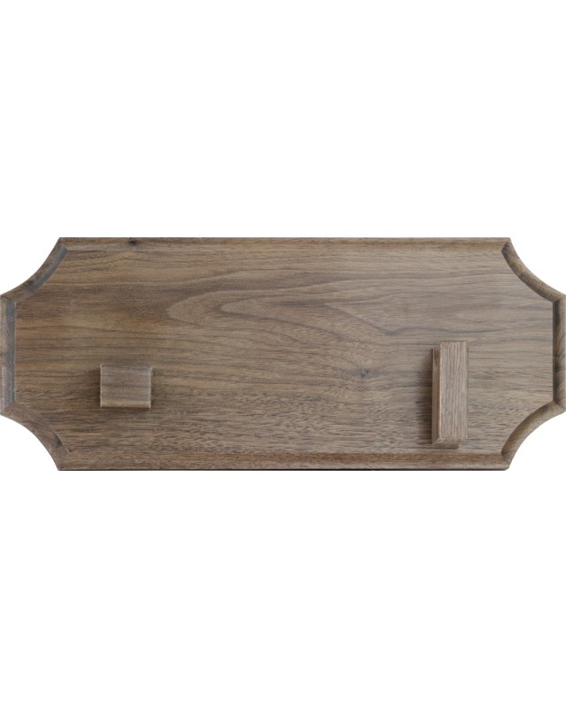 Walnut Bowie Wall Plaque