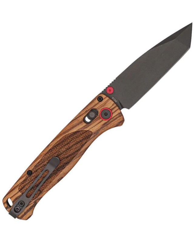 Bar Lock Zebra Wood Tanto Blk