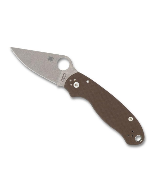 Spyderco Para 3 Sprint Run 2024 Folding Knife  CPM15V Steel Brown G10 Handle