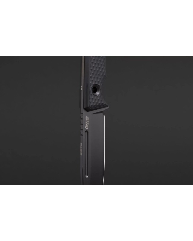 TRC Knives South Pole Vanadis 4 Extra steel DLC black Finish black G10 handle black kydex