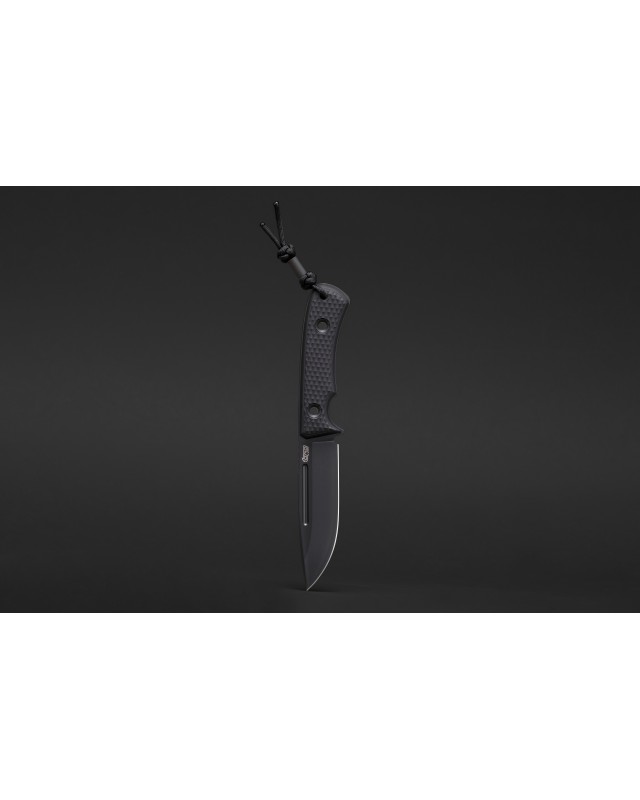 TRC Knives South Pole Vanadis 4 Extra steel DLC black Finish black G10 handle black kydex