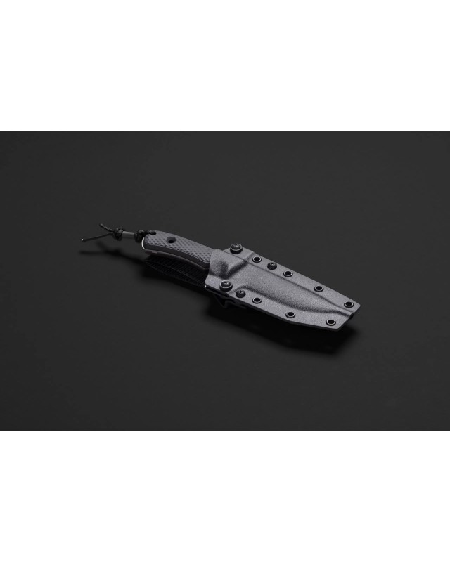 TRC Knives South Pole Vanadis 4 Extra steel DLC black Finish black G10 handle black kydex