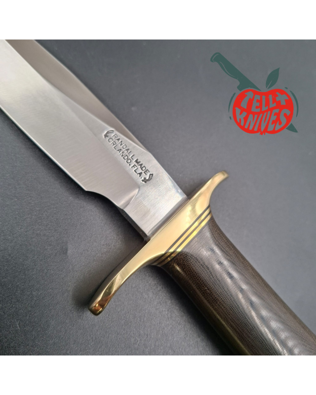 Randall Made Knives Model Combat Companion Limited Edition RKSA 1990 forged carbon steel blade concave black micarta handle