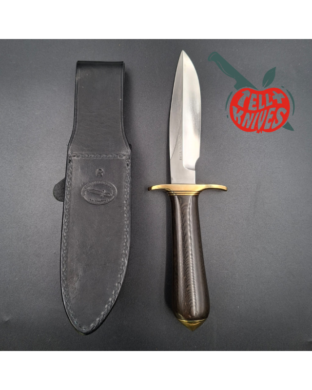 Randall Made Knives Model Combat Companion Limited Edition RKSA 1990 forged carbon steel blade concave black micarta handle