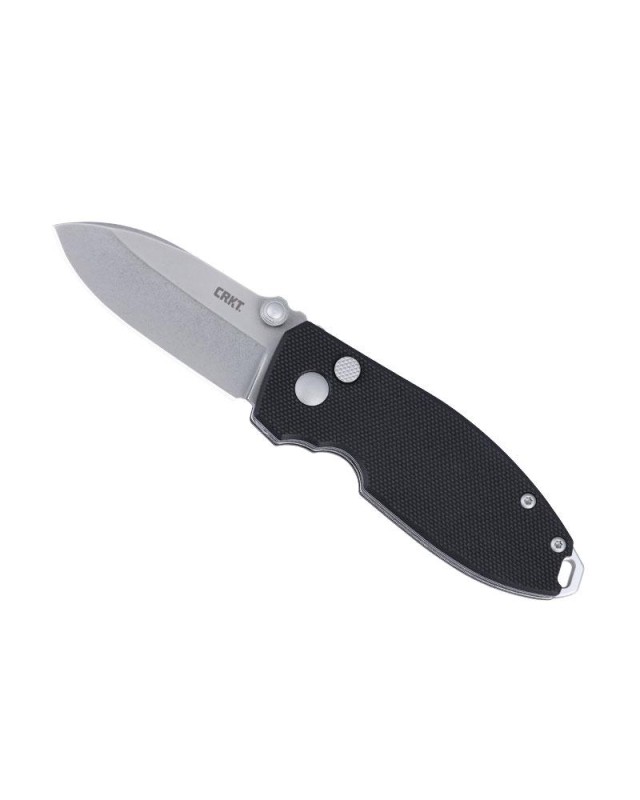 CRKT Squid Button Lock Folding Knife D2 Steel Black G10 Handle