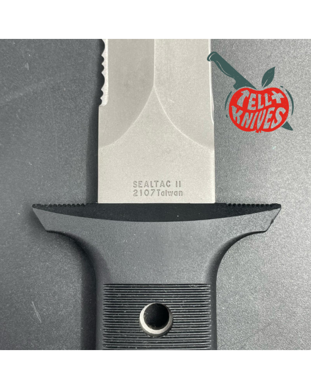 CRKT Sealtac II combat knife 440A steel bead blasted finish Jim Hammond Design