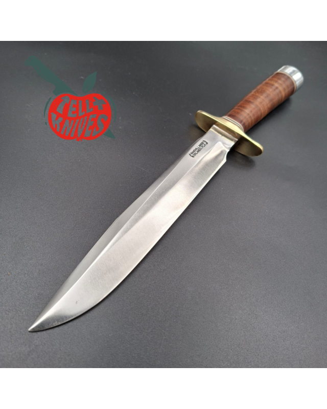 Randall Made Knives Vietnam Era Model 1-8 forged carbon steel stacked leather brown leather sheath with stone