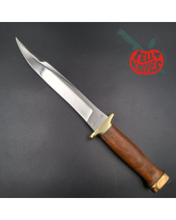 Jean Tanazacq 1994 Modèle Bazeilles acier 440C forgé finition miroir garde laiton manche noyer étui cuir