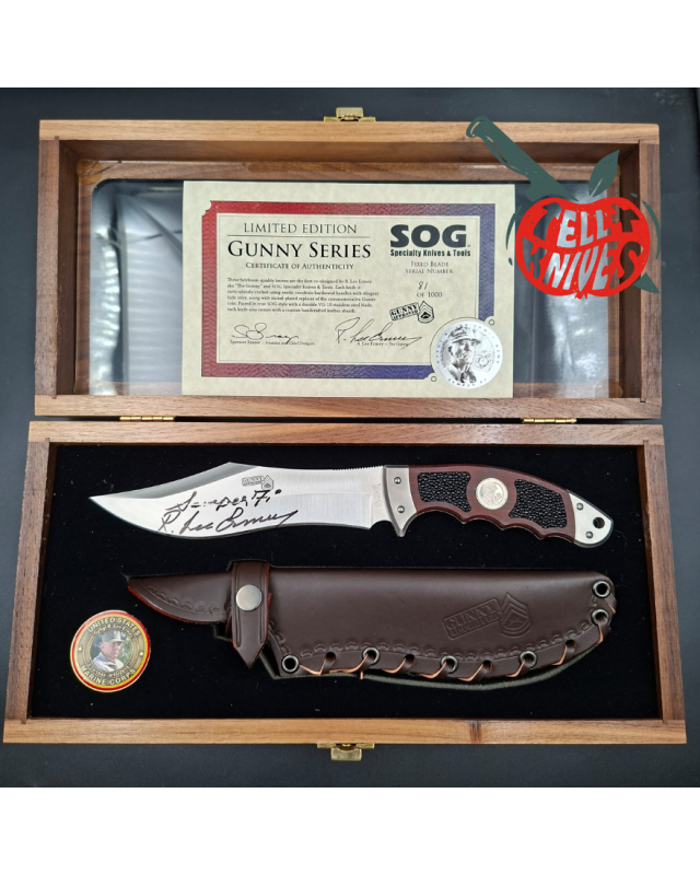 SOG Gunny Series Bowie GFX01-L Full Tang fixed blade VG-10 stainless steel