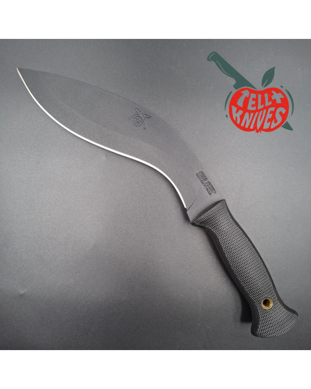 Cold Steel Kukri Light full tang Carbon V steel black epoxy finish black kraton handle black leather sheath