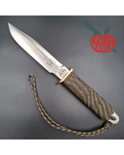 John EK - 1980/90 Commando Bowie Soldier of Fortune Limited Edition full tang 440C steel camo paracord wrapped handle