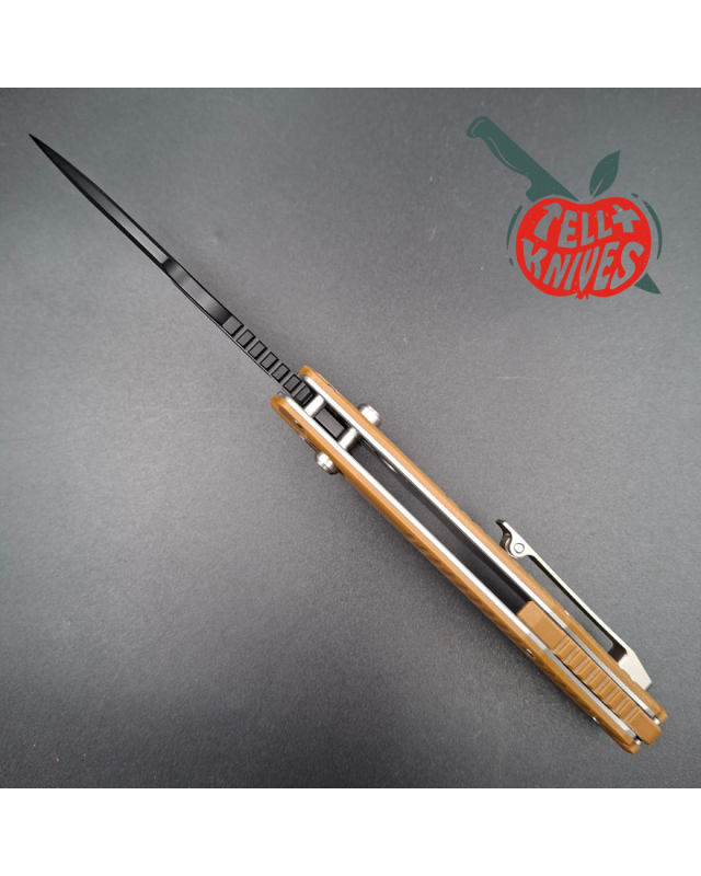 ADV Tactical Bullshark AUS-10 stainless steel DLC black finish G10 scales handle crossbar lock