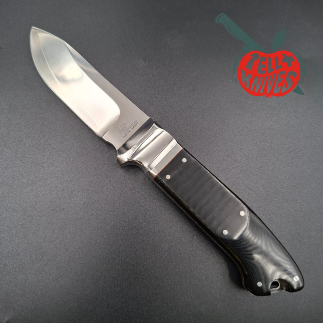 Cold Steel Pendleton Custom Classic Fixed Blade Knife VG-1 SAN MAI black micarta handle brown leather sheath