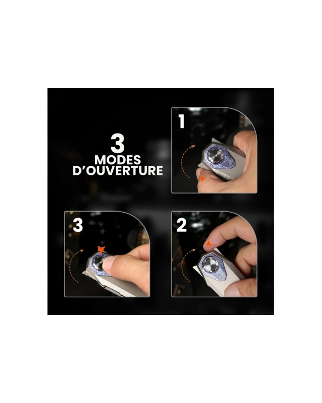 Remette Infinite Power  M390 steel stonewash finish blade stonewash titanium handle Timascus inlay Dagger blade Swiss Legal