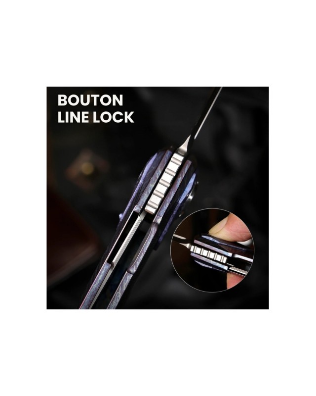 Remette Infinite Power  M390 steel stonewash finish blade lightning titanium handle Dagger blade Swiss Legal