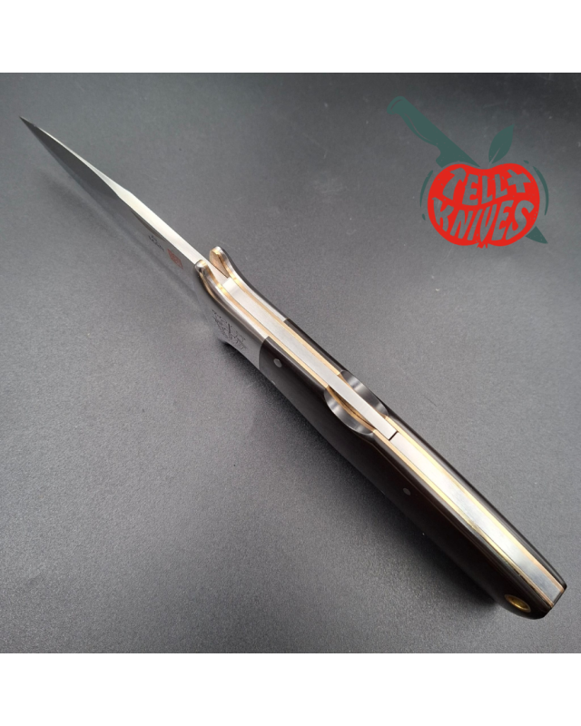 Al Mar Knives SERE 3003 folding knife AUS6 stainless steel Special Forces Series micarta handle leather sheath