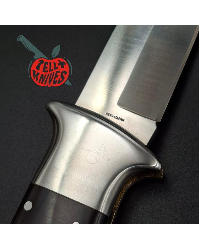 Al Mar Knives SERE 3003 folding knife AUS6 stainless steel Special Forces Series micarta handle leather sheath