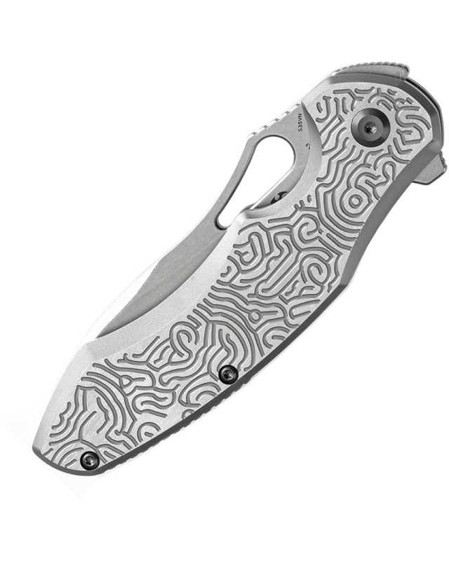 Kansept Echis Framelock Folding Knife  CPM S35VN Steel Titanium Handle
