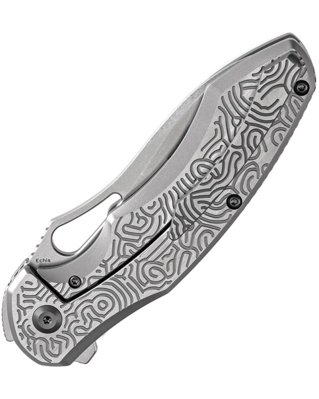 Kansept Echis Framelock Folding Knife  CPM S35VN Steel Titanium Handle