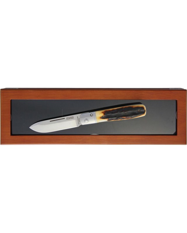Fällkniven Gentleman's Pocket Knife GPs Laminate Cobalt steel stag handle