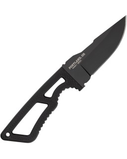 Gerber Ghostrike Fixed Blade 420HC stainless steel black finish polmer handle grip black plastic holster