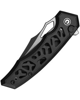 Civivi Anaaki Button Lock Folding Knife Nitro V Black Aluminium Handle