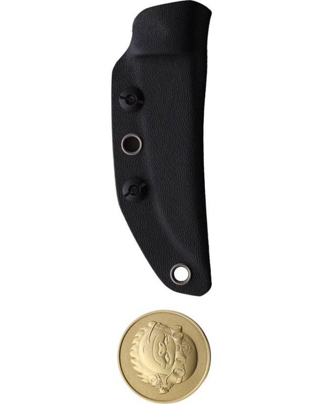 North Mountain Blades Chop Mini Fixed Blade SAN MAI SLD-MAGIC stainless steel orange G10 handle black kydex sheath