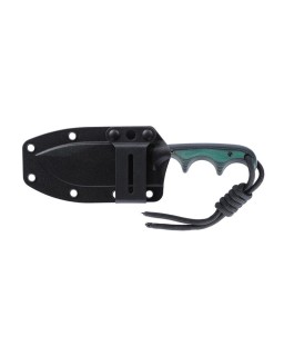 CRKT Minimalist Nessmuk Fixed Knife D2 Steel Micarta Green and Black Handle