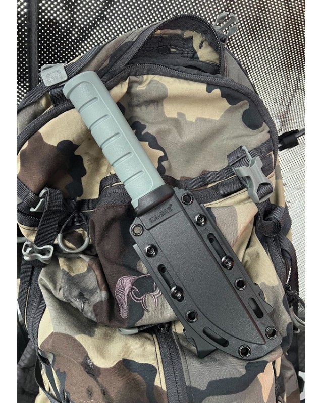 Ka-Bar Dust II Fixed Blade  D2 Steel Green GFN Handle